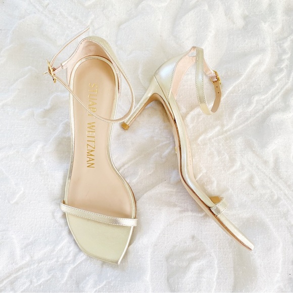 Stuart Weitzman Nudistcurve Heels Size 5 New $475 - Picture 6 of 10